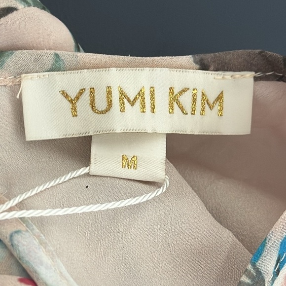 Yumi Kim Tie Me Over Full of Love Blush Mini Dress Women's M Pink Floral NWT - Picture 12 of 16